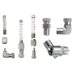 304不锈钢内螺纹万向防折弯活接内外丝特氟龙四氟尼龙连接管接头