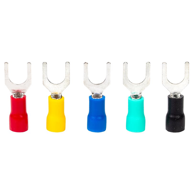 冷压端子SV1.25-3叉型铜压接SV2-4 SV3.5-5 SV5.5-6欧式U行线鼻子