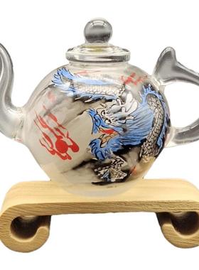 瓶内画异形壶小茶壶中国特色手工艺品外事商务生日礼品摆件把玩