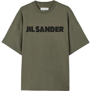 【季末特享】JIL SANDER 男女同款 棉质LOGO短袖T恤