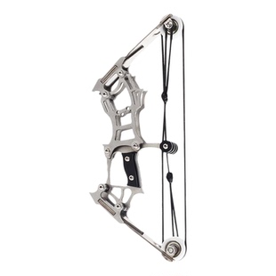 迷你复合弓弓箭微型弓箭滑轮弓反曲弓不锈钢兵人武器小型弓射箭