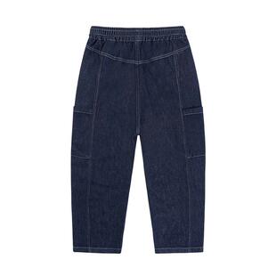 ebaer男童牛仔裤防褪色2026春季新款儿童软牛仔休闲裤中大童裤子