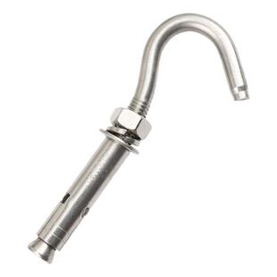 304不锈钢膨胀勾螺丝挂钩吊网晾衣绳锁链网沙袋固定钩子拉爆钩子