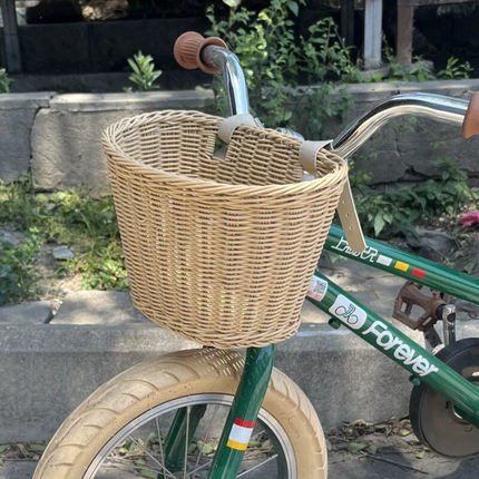 电动车车筐前置收纳杂物神器可爱卡通多功能电瓶自行车置物兜挂篮