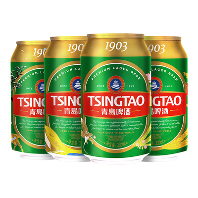 青岛啤酒330ml*24听10度1903系列