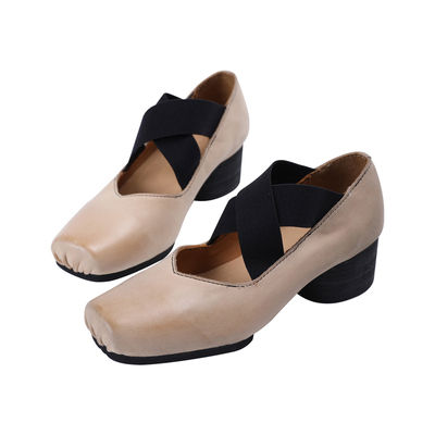 InkingPot方头暗黑风玛丽珍鞋