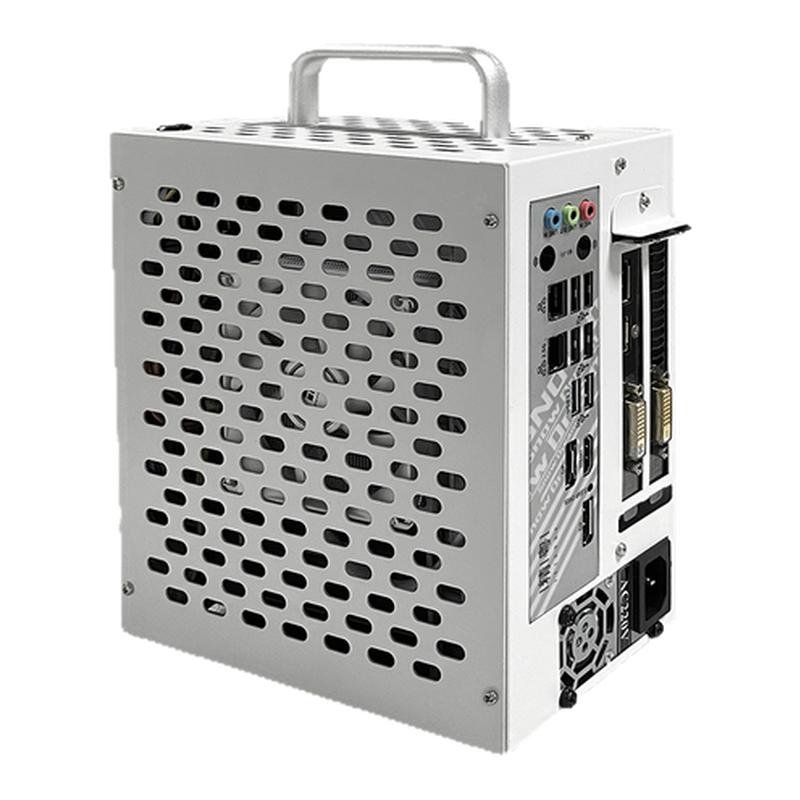 迷你机箱机箱itx17*17主板DIY电脑壳紧凑型手提台式机风冷冰激凌