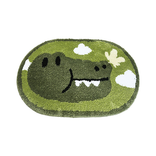 簇绒浴室地垫卫生间吸水防滑垫子厕所门口鳄鱼脚垫洗手间地毯卫浴