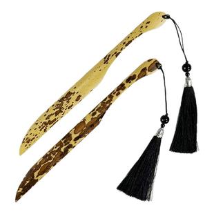 天然湘妃竹宣纸竹刀多功能切纸刀毛边裁纸刀书法书画专用传统手工