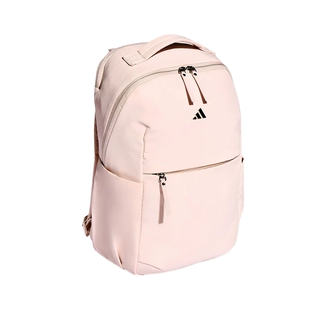 adidas阿迪达斯实用运动双肩背包2026春女时尚简约粉色书包KS5199