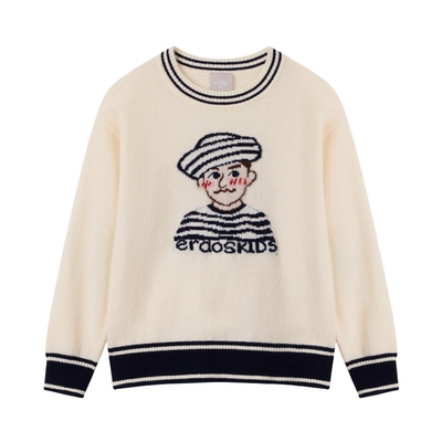 【100%山羊绒】erdosKIDS鄂尔多斯童装26春夏新品圆领羊绒套衫