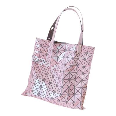 日本镭射包几何十格托特包单肩包