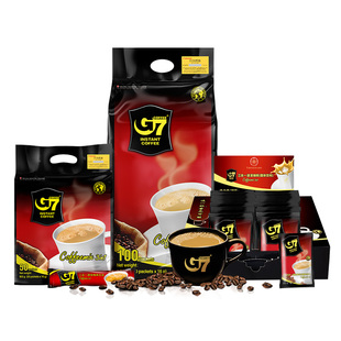 G7coffee速溶3合1咖啡罗布斯塔豆微研磨越南进口原装提神带甜味
