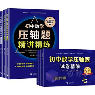 初中数学压轴题精讲精练试卷精编七年级数学压轴题八年级九年级中考数学书初一二初三数学刷题知识大全训练题上下册上海教育出版社