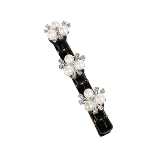 网红编发发夹碎发整理神器发卡前额刘海侧边夹子头饰盘发边夹女1