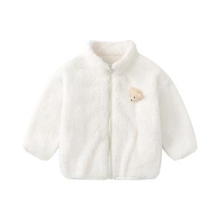 儿童外套秋冬婴儿珊瑚绒上衣男童衣服宝宝棉服童装冬款女童冬装