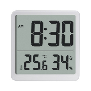磁吸时钟冰箱贴温度湿度计大数字家用厨房客厅室内时间显示电子表