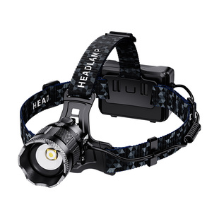 头灯2026新款强光超亮头戴式感应夜钓灯户外登山照明超长续航矿灯