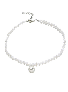 轻奢优雅短款珍珠锁骨链气质名媛