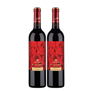 红酒 通天柔红山葡萄酒750ml*2甜红酒女士婚宴喜庆系列通化葡萄酒