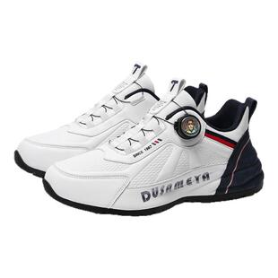 杜莎米娅早春新款男鞋三层减震包底鞋免系纽扣鞋轻奢手工休闲鞋