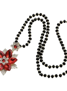 气质百搭花蕊秋冬长款项链