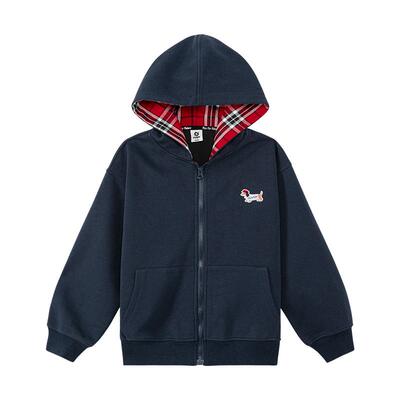 左西连帽开衫牛奶丝外套