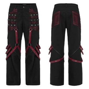 小破亚文化 PUNK RAVE pr朋克状态原创男装 街头摇滚阔腿长裤