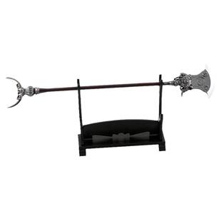 水浒传周边兵器鲁智深镔铁水磨禅杖金属武器模型合金摆件玩具22cm