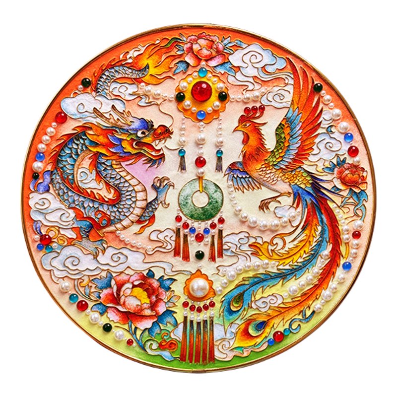 景泰蓝掐丝珐琅DIY材料包非遗