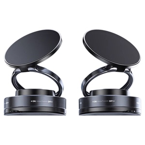 真空吸附磁吸车载手机支架2025新款吸盘车内导航手机架magsafe无线磁吸伸缩折叠便携架子墙壁通用神器