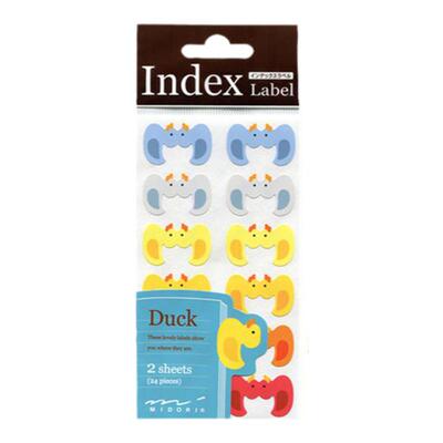 MIDORI 日本进口文具 INDEX LABEL 新版卡通手账标签纸 卡通造型