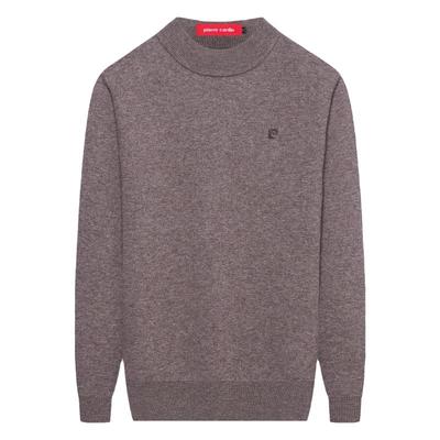 皮尔卡丹半高领羊绒衫男加厚毛衣