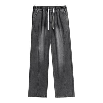 【加绒可选】美式潮牌牛仔裤男款