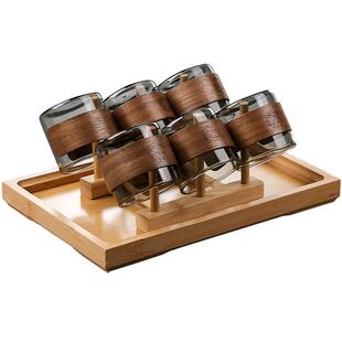 耐热玻璃功夫茶杯套装6只个人专用高档主人杯茶盏家用喝茶小杯子