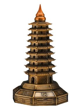 全铜装饰摆件书房工艺精致文昌塔