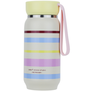 简约保温杯女生高颜值2025新款便携水杯学生上学专用316L泡茶杯子