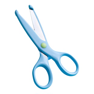 得力儿童专用剪刀安全不伤手手工剪刀小学生DIY剪纸折纸剪子美术专用幼儿园手工专用圆头便携式圆头包边小号