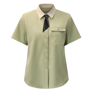 衣研堂烘焙店工作服女夏季餐饮西餐厅奶茶汉堡店员工服装短袖定制