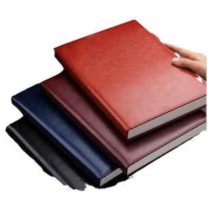 a4笔记本本子400页超加厚办公用商务记事本b5工作会议记录本2026年高颜值日记本a5精致高级牛皮面大本子定制