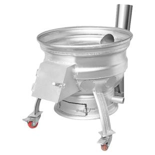 2026年新款轮毂柴火灶加厚户外烧木材农村家用可移动钢圈滑轮地锅