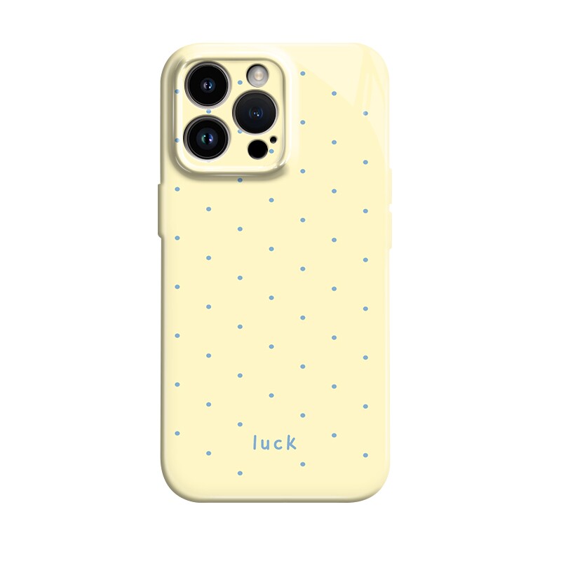品集黄色波点适用苹果iPhone17/16手机壳vivoX300Pura80女mate80pro可爱nova15/14荣耀500小米16潮OPPOReno14