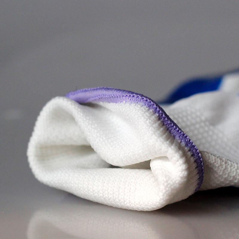 真诚丁腈浸胶防滑薄胶劳保耐磨手套蓝色尼龙丁晴纯胶防油贴手手套