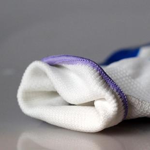 真诚丁腈浸胶防滑薄胶劳保耐磨手套蓝色尼龙丁晴纯胶防油贴手手套