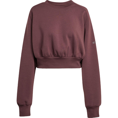 Adidas/阿迪达斯正品2026夏款女士圆领套头短款卫衣JW5072