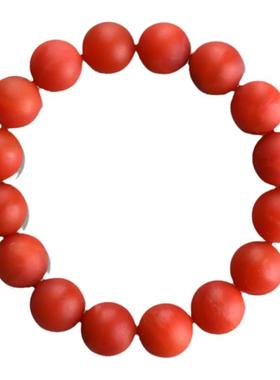 石玥珠宝13-14mm收藏级保山南红玛瑙手串手链男女士款配饰 水晶玛