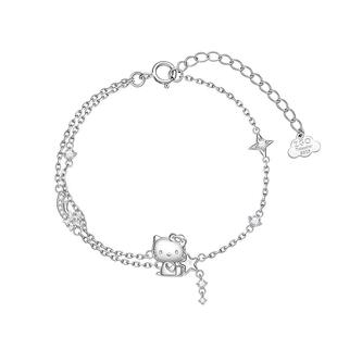 潮色绘x三丽鸥HelloKitty星星手链925银女款小众设计新年生日礼物