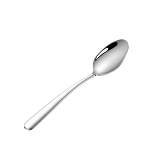酒店西餐勺不锈钢勺子加厚304家用汤匙吃饭餐勺调羹尖头加厚汤勺