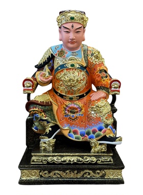 香樟木五显华光大帝马王爷神像