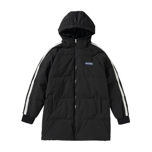 NAUTICA童装 男童女童羽绒服中长款冬季儿童外套时尚运动款绒感